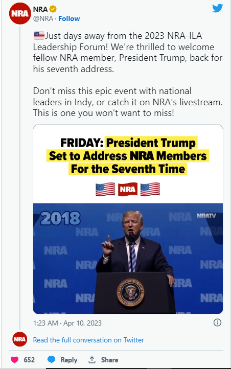 trump for nra event 