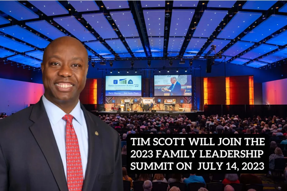 tim Scott will join FAMiLY Leadership Summit