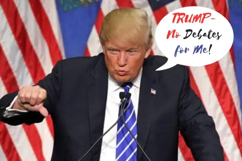 trump says no for republican debates