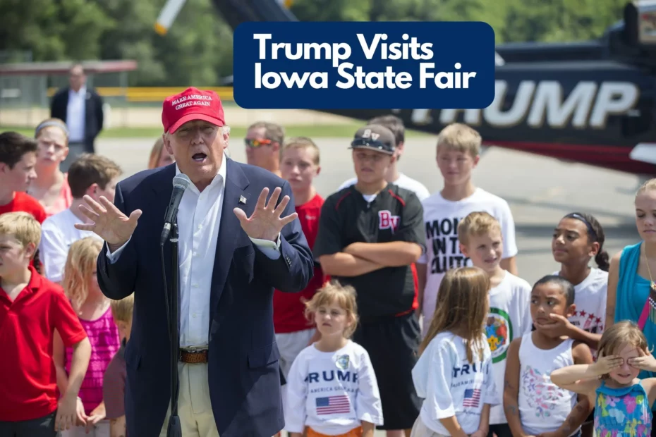 Trump Visits Iowa State Fair and Delivers Remarks in Des Moines, Iowa