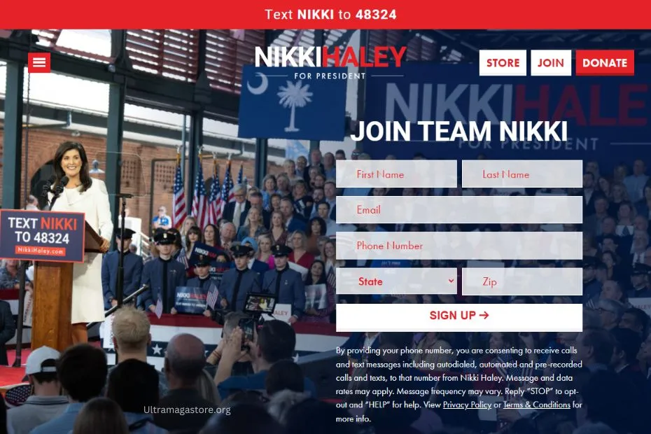 Nikki Haley 2024 Website