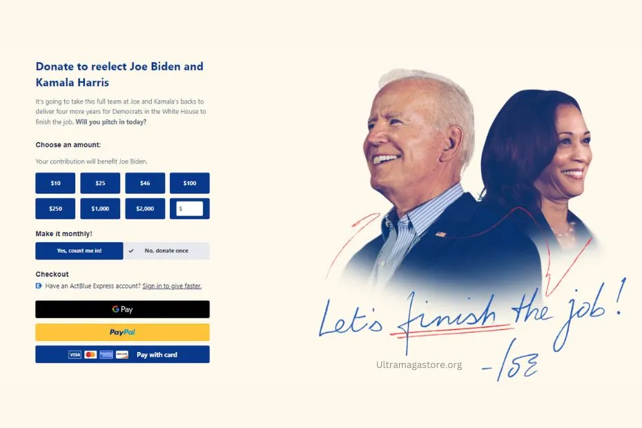 Biden's Campaign Website
