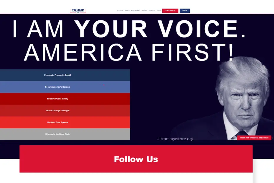 trump website america first