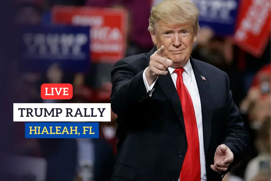 Trump Rally Tonight in Hialeah, FL