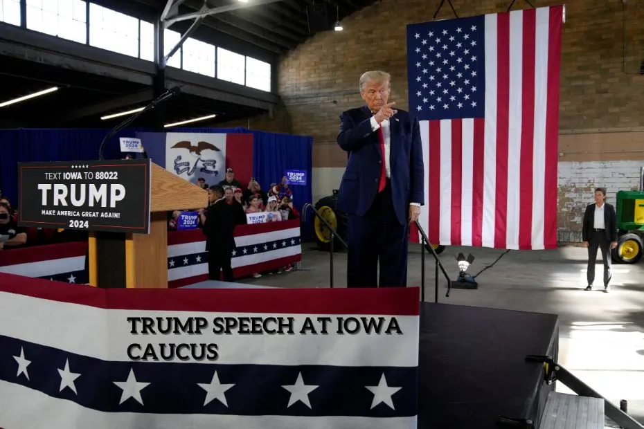 Team Trump Speech Iowa Commit to Caucus Event